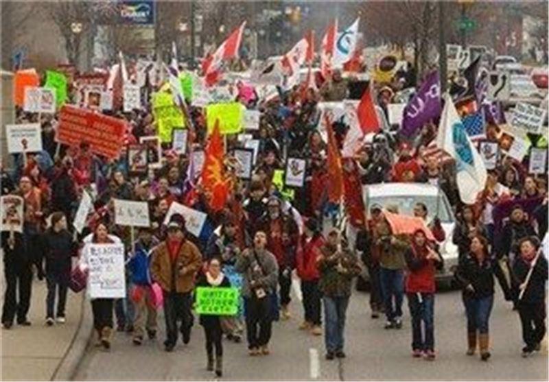 تظاهرات بزرگ بومیان کانادا علیه دولت هارپر