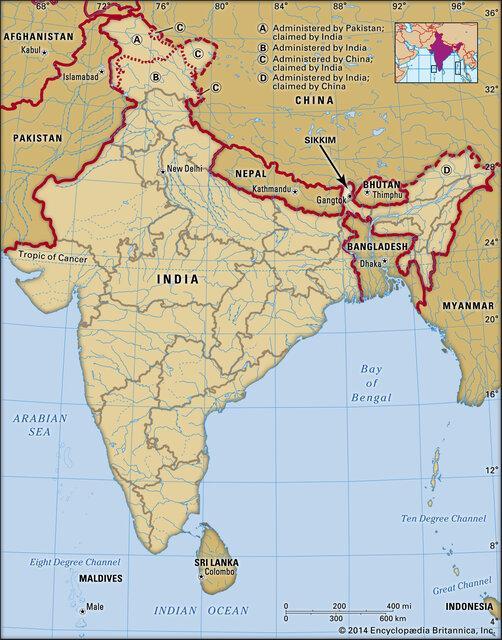درگیری و جراحت سربازان هندی و چینی در شمال شرق هند